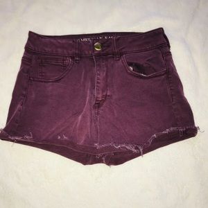 American Eagle Shorts- maroon
